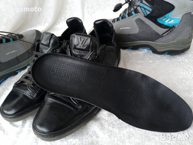 КАТО НОВИ LOUIS VUITTON® ORIGINAL LV TRAINER BLACK LEATHER SNEAKER 39 - 40, снимка 9 - Ежедневни обувки - 44465629