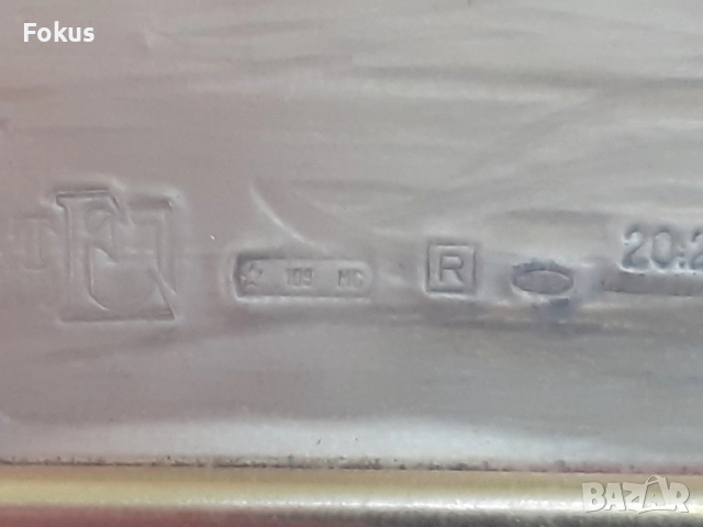 Стара сребърна картина с множество маркировки и хубава рамка, снимка 6 - Антикварни и старинни предмети - 51498122