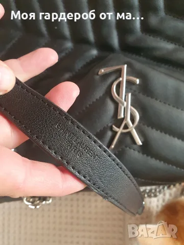 Чанта YSL черна кожа , снимка 9 - Чанти - 56329403