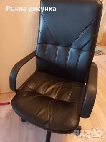 Кожен офис стол,добро състояние