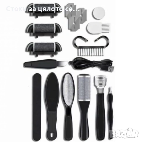 Електрическа пила за крака - пълен комплект , снимка 2 - Електрически пили за пети - 54149068