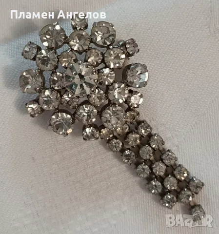 Винтидж брошка"Водопад" - Ретро мода 1959-60те години 