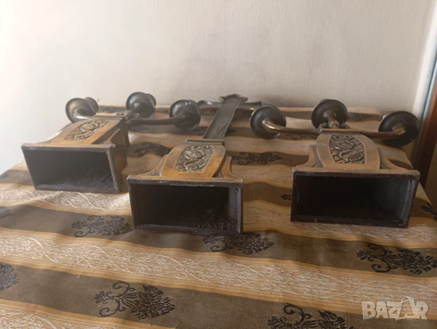 Комплект разпятие,кръст със свещници, снимка 7 - Други ценни предмети - 51230611