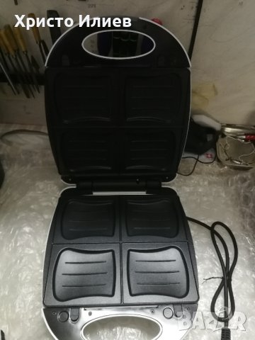 Гофретник Тостер Клуб Сандвич 2 в 1 семеен Голям XL Domo , снимка 6 - Тостери - 40676462