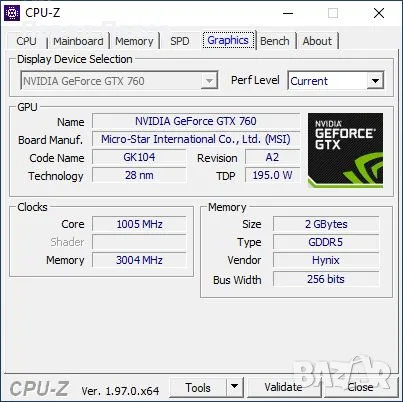 MSI GTX 760 2gb