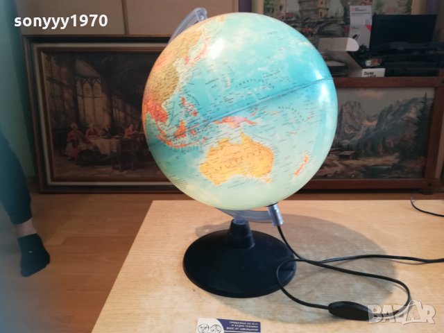 свтещ глобус-45х35см-пвц, снимка 5 - Настолни лампи - 30382320