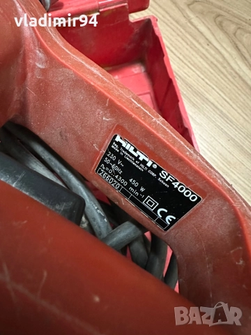 hilti sf 4000 винтоверт за гипсокартон, снимка 4 - Винтоверти - 52620672