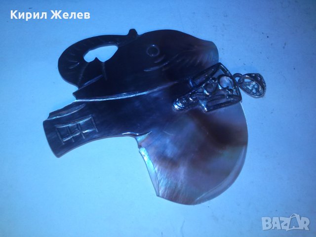 СЛОНЧЕ от СЕДЕФ РЪЧНО АРТ ИЗРАБОТЕНО 8551, снимка 5 - Колиета, медальони, синджири - 29844026