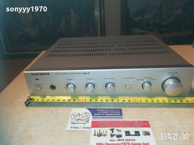 Telefunken ma 2 hifi stereo amplifier-внос швеицария, снимка 5 - Ресийвъри, усилватели, смесителни пултове - 30130884