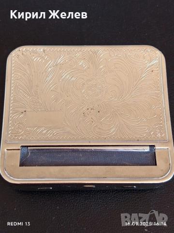 Стара метална машинка за свиване на цигари 50532, снимка 2 - Други ценни предмети - 51734447