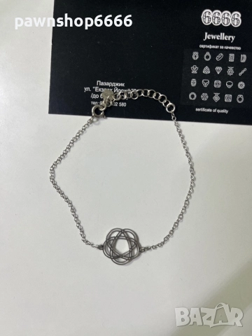 Сребърна гривна - 925 проба, снимка 5 - Гривни - 52558609