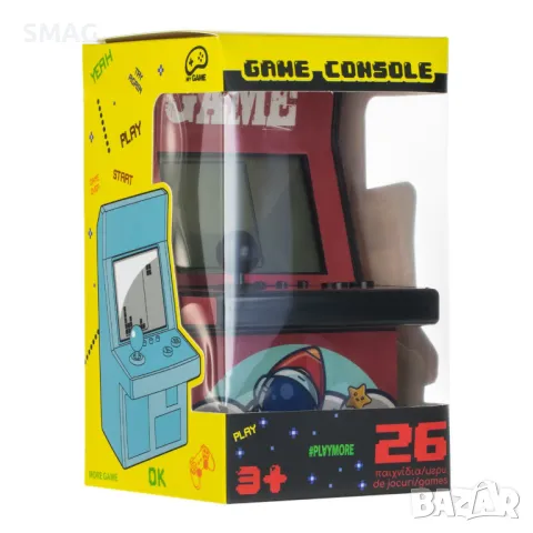 Конзола за игри Space с 26 игри 8.5x8.5x15см S_1236657, снимка 3 - Образователни игри - 48660286