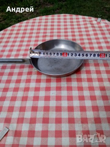 Стар неръждаем тиган,неръждавейка #4, снимка 4 - Антикварни и старинни предмети - 29132475