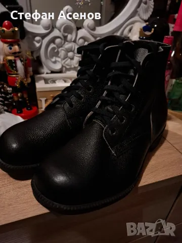 Скандинавски Нови мъжки кожени боти - естествена кожа, снимка 3 - Мъжки боти - 44928903