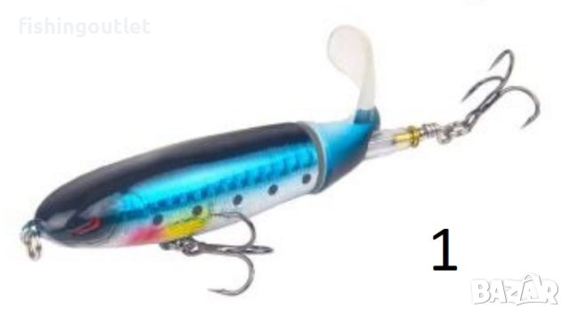 Воблери за хишници с въртящо се витло . Убийствен ефект ! 16гр, 9см, снимка 2 - Такъми - 40550494