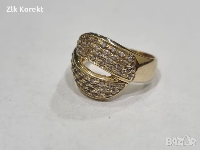 Дамски златен пръстен 4.5 гр., снимка 4 - Пръстени - 56214338