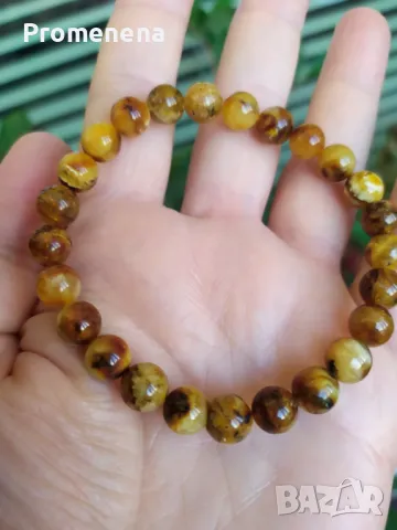 Колие от Балтийски Кехлибар, снимка 7 - Колиета, медальони, синджири - 49584128