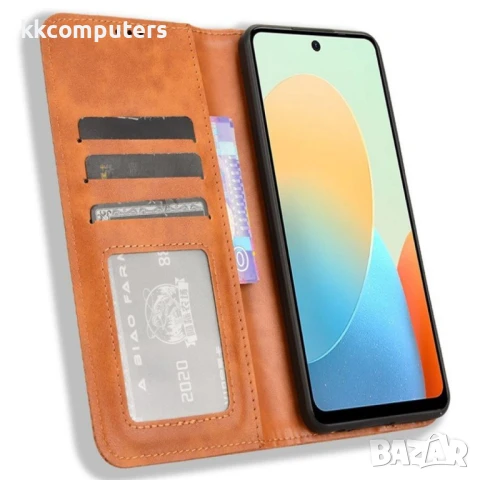TECNO Spark Go 2024 4G / Spark 20 / Spark 20C / Pop 8 Retro Texture Wallet Калъф и Протектор, снимка 5 - Калъфи, кейсове - 50952569