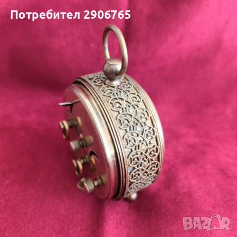 Часовник будилник Salves West Germany работещ, снимка 2 - Антикварни и старинни предмети - 52468046