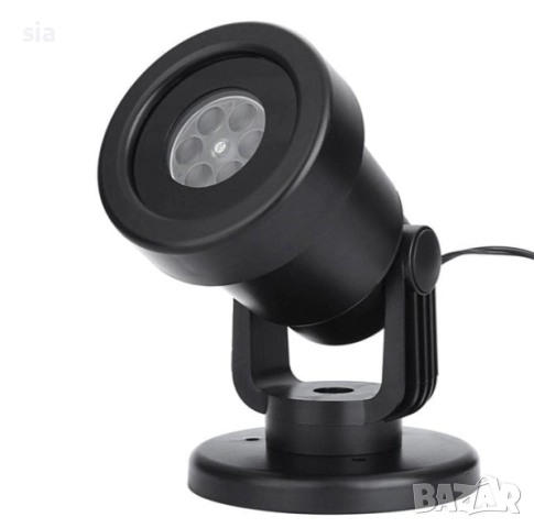 Коледен светещ прожектор със Коледни Снежинки, Водоустойчив- IP54, снимка 3 - Декорация за дома - 52388503