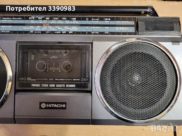 HITACHI TRK-6830E радиокасетофон, снимка 2 - Радиокасетофони, транзистори - 54013878