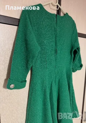 Дамска рокля фино плетиво с блясък - S/M , снимка 7 - Рокли - 49336908