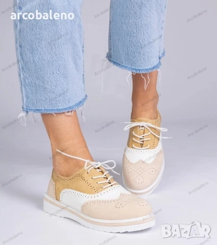 Дамски класически оксфорд обувки Toddi, 3цвята , снимка 5 - Дамски ежедневни обувки - 51247195