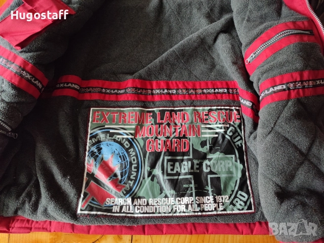 Мъжко топло Полярно Зимно Яке парка качулка XLand непромокаемо планински спасители Хл, снимка 12 - Якета - 52571910