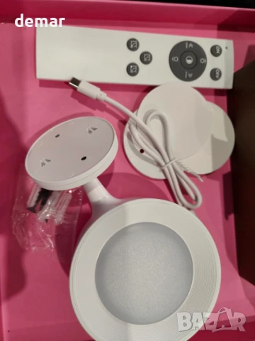 FULEN LED стенна лампа, пакет от 2 броя, 18 цвята, 4 нива на яркост, 8000mAh, дистанционно, снимка 9 - Лед осветление - 50470731