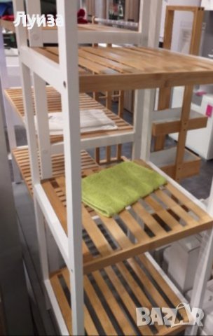 Топ модел! БАМБУКОВА стабилна етажерка за баня, снимка 5 - Етажерки - 30304824