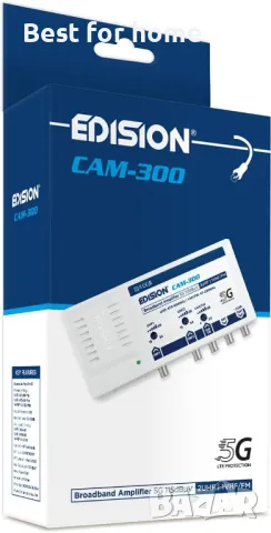 EDISION Многообхватен усилвател за кабелна телевизия, DVB-T/T2 и радио  , снимка 5 - Приемници и антени - 50377710