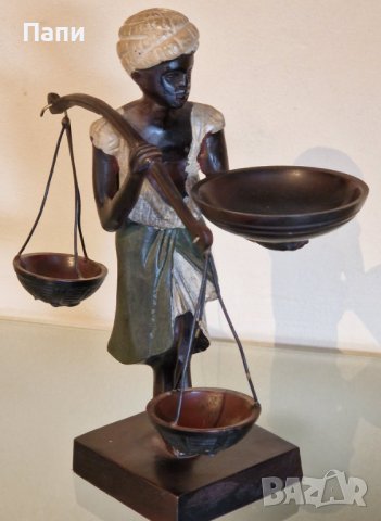 Бронзова винтидж скулптура от средата на 20-ти век, снимка 13 - Антикварни и старинни предмети - 42753649