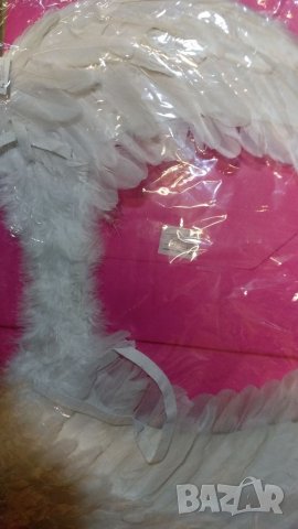 Бели ангелски крила,естествени пера., снимка 5 - Кукли - 19881545