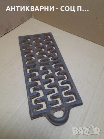 Стара Чугунена Скара За Печки Тегло 1.200кг., снимка 4 - Антикварни и старинни предмети - 48923435