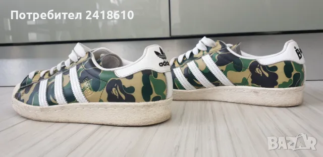 Adidas SuperStar x BAPE Size 36/22см UK 3.5 US 4 ОРИГИНАЛ! Унисекс Кецове., снимка 6 - Кецове - 48072090