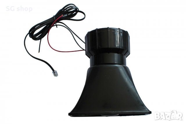Мегафон Сирена с Микрофон и 3 Сигнала Мелодии 12V, снимка 2 - Аксесоари и консумативи - 29380366