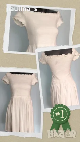 Два броя / Маркова рокля с открити рамене "bpc" bonprix collection и "go Coco" / унисайз , снимка 12 - Рокли - 46990046