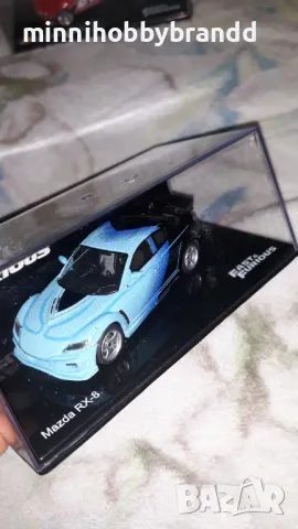 Nissan Skyline GT-R (R34) Mitsubishi Lancer Evolution VII IX Mazda RX-8 1.43 Scale Fast & Furious , снимка 6 - Колекции - 48262102