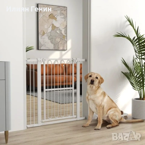 Предпазна преграда за кучета PawHut, 76-104 см, снимка 9 - За кучета - 54297698