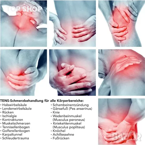 Уред за облекчаване на болка и мускулна стимулация TESMED Trio 6.5 TENS/ EMS, снимка 12 - Козметични уреди - 48511973