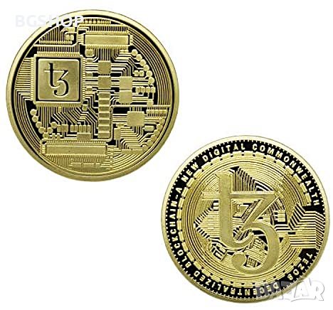 Tezos coin ( XTZ ) - Gold, снимка 1 - Нумизматика и бонистика - 38276955