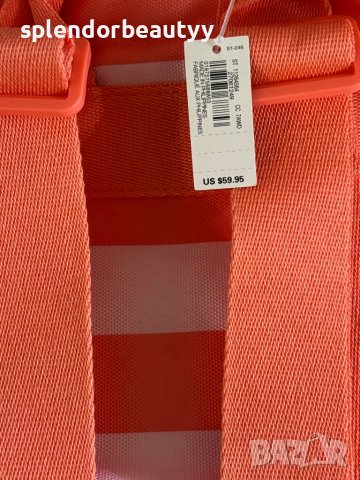 Victoria's Secret Раница и Хладилна Чанта 2 в 1, Розово-Коралово Райе, снимка 10 - Раници - 51241283