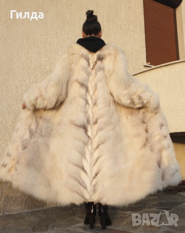 манто от арктическа лисица M