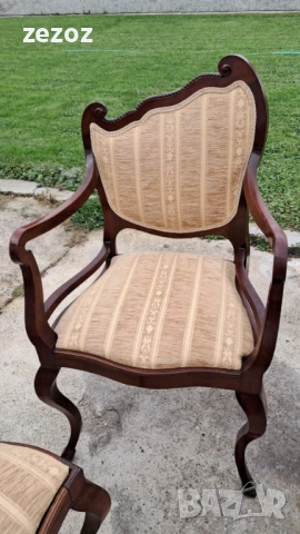 Ретро комплект за трапезария махагон, снимка 8 - Столове - 53942934