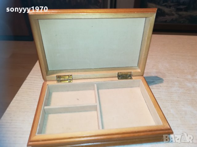 дървена кутия с метална кола-внос франция 19х12х5см, снимка 9 - Колекции - 30194463