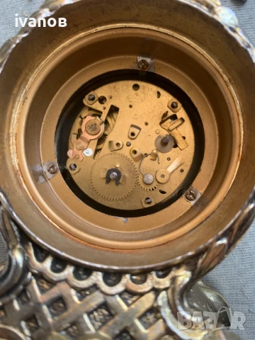 стар настолен каминен часовник , снимка 7 - Антикварни и старинни предмети - 50506860