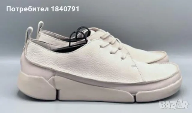Дамски обувки CLARKS Trigenic – Бежови – № 40, естествена мека кожа, снимка 3 - Дамски ежедневни обувки - 56112422