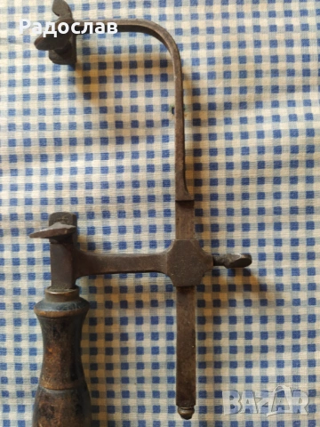 стара малка ножовка, снимка 3 - Антикварни и старинни предмети - 54316036