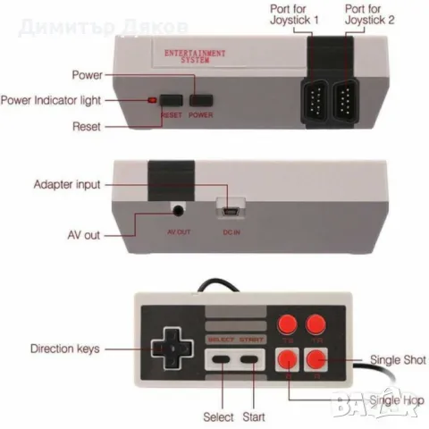Класическа телевизионна ретро игра с 620 вградени игри, снимка 5 - Други игри и конзоли - 48256717