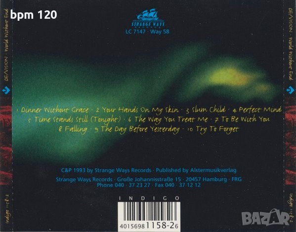 De/Vision - World Without End оригинален диск , снимка 2 - CD дискове - 37910793